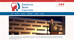 Desktop Screenshot of americanbraincoalition.org