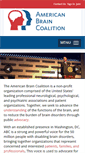 Mobile Screenshot of americanbraincoalition.org
